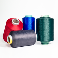 150d/36f and 300d/72f DTY polyester textured yarn price hilo polyester dope dyed yarn